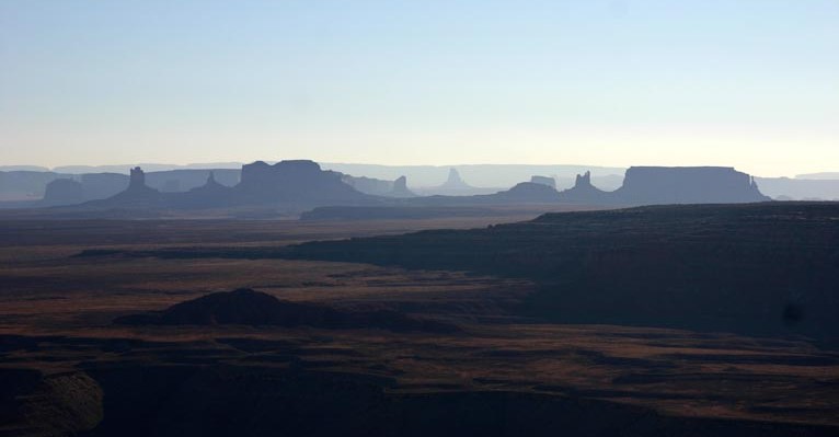 Blick vom Muley Point in Richtung Monument Valley