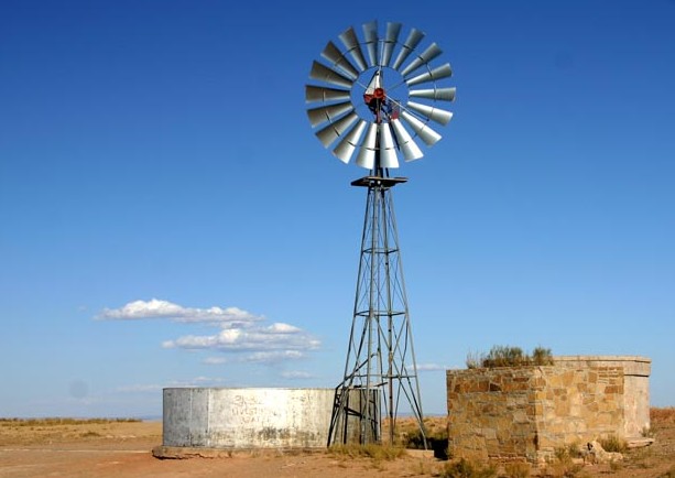 Das Windrad kurz vor dem Coalmine Canyon