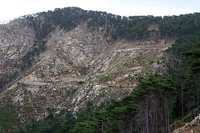 Kehrenanlage am Col de Sorba